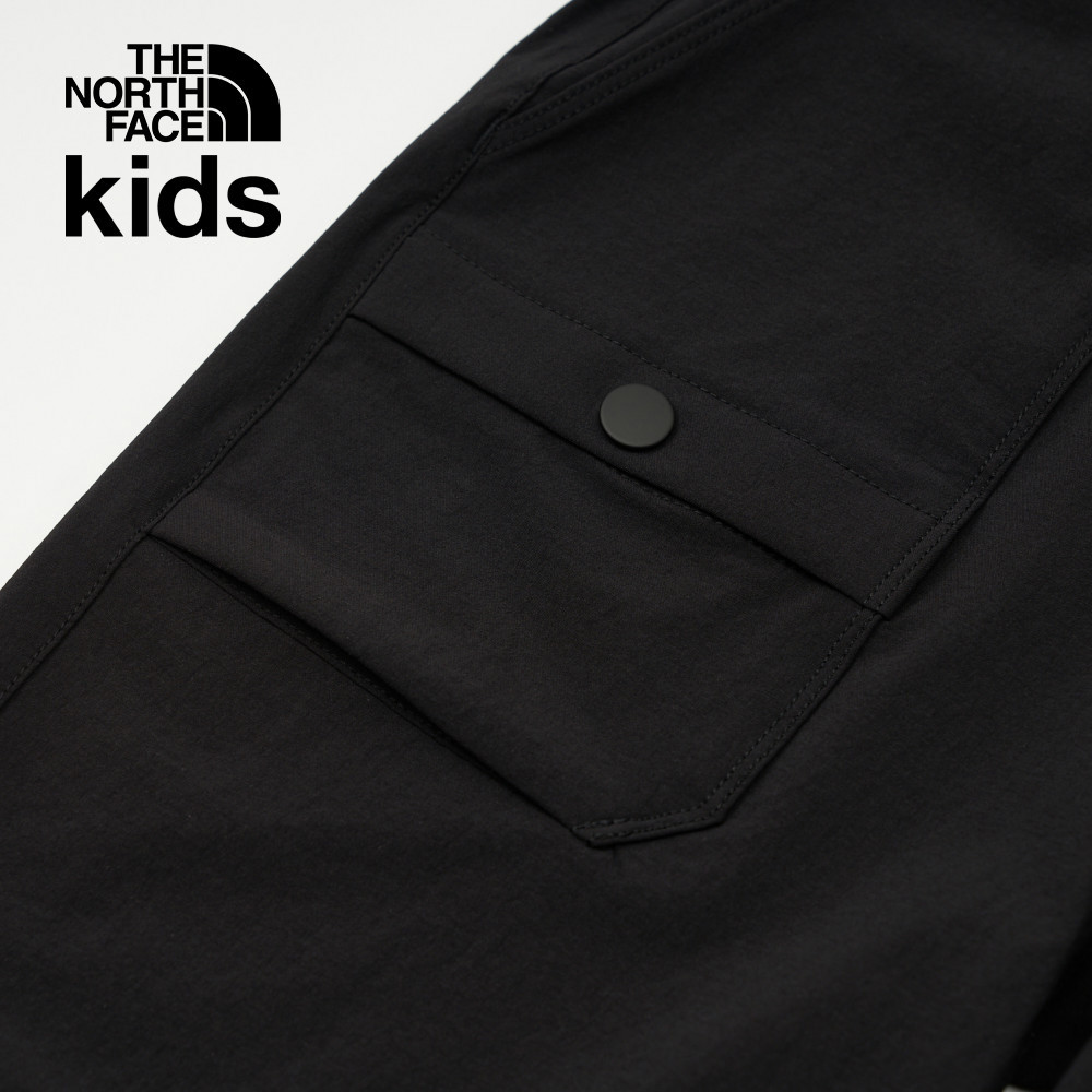 The North Face北面兒童黑色吸濕排汗涼感防曬休閒長褲｜87Z2JK3