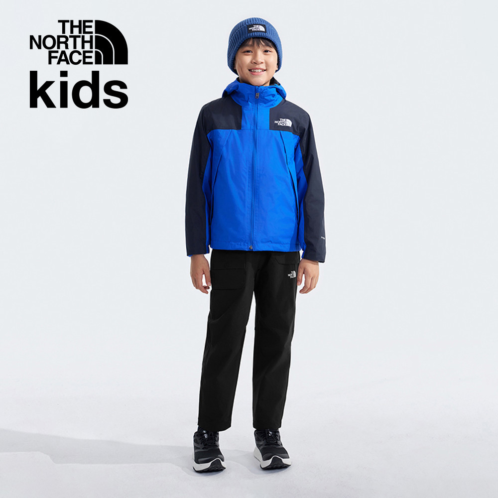 The North Face北面兒童黑色吸濕排汗涼感防曬休閒長褲｜87Z2JK3