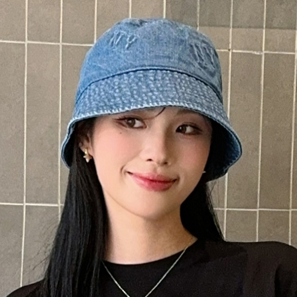 MLB 牛仔丹寧漁夫帽 Monogram系列 紐約洋基隊 (3AHTDP14N-50BLL)