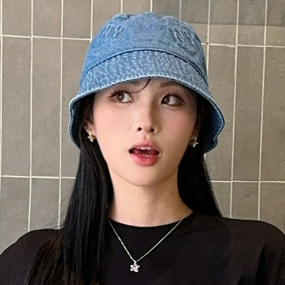 MLB 牛仔丹寧漁夫帽 Monogram系列 紐約洋基隊 (3AHTDP14N-50BLL)