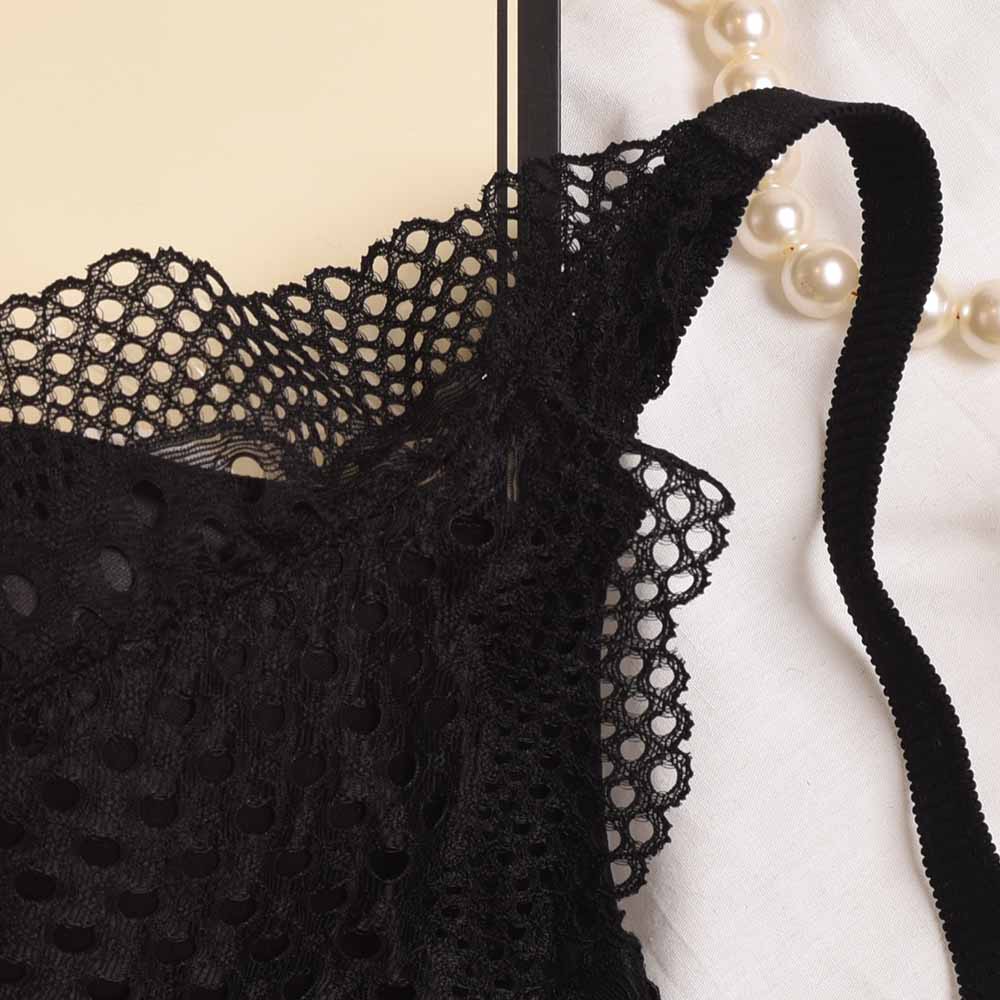 鈞米系列【舞戀點點】蕾絲無鋼圈內衣 M-XXL 黑色 G10001_7