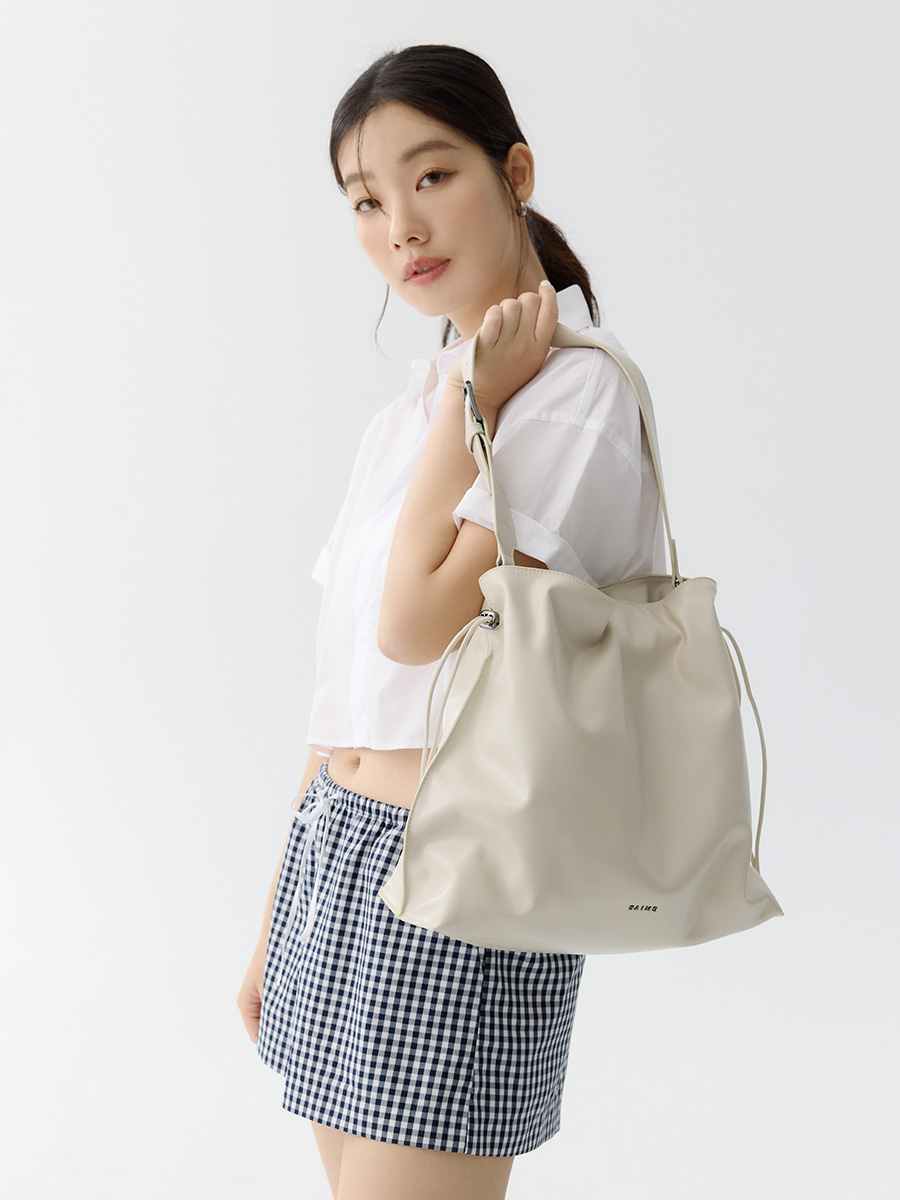 S'AIME 抓皺束口大流浪包(L)｜ S'AIME東京企劃