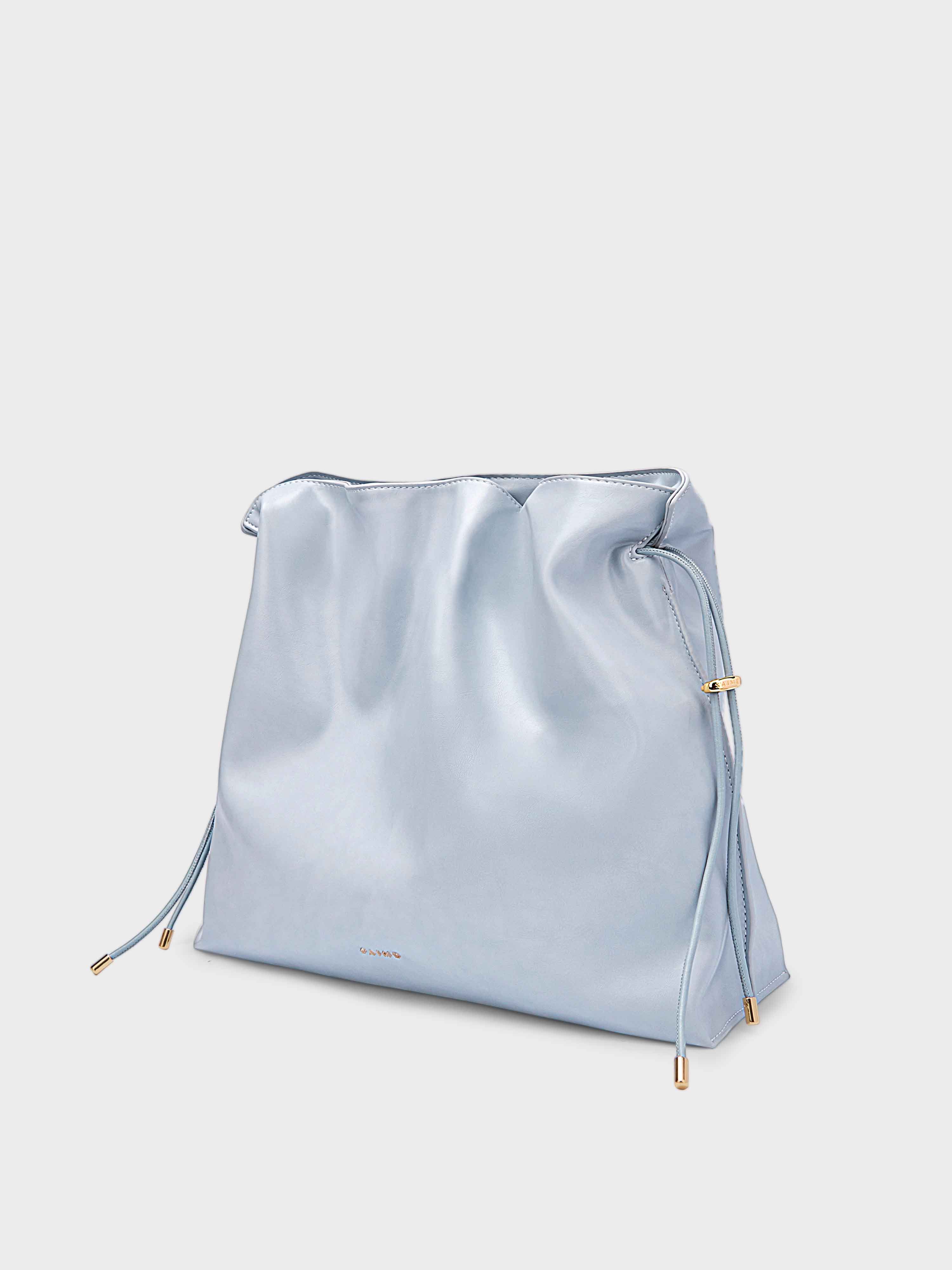 S'AIME★抓皺束口大流浪包 (L) 巾着 チェーン ショルダー/送料込 S'AIME 抓皺束口大流浪包(L)｜ S'AIME東京企劃