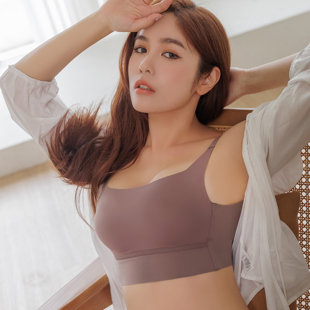 【好感生活】平口無痕無鋼圈內衣 S-M 咖啡色 A10127_3