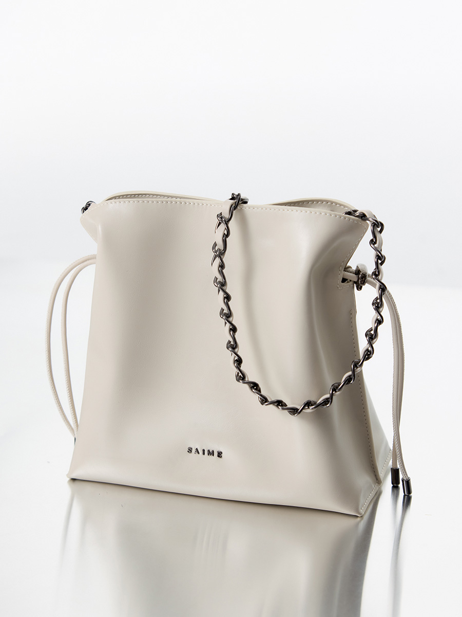 ★S'AIME 2WAY抓皺束口流浪包 巾着型 ショルダーバック/送料込 S'AIME 2WAY抓皺束口流浪包｜ S'AIME東京企劃