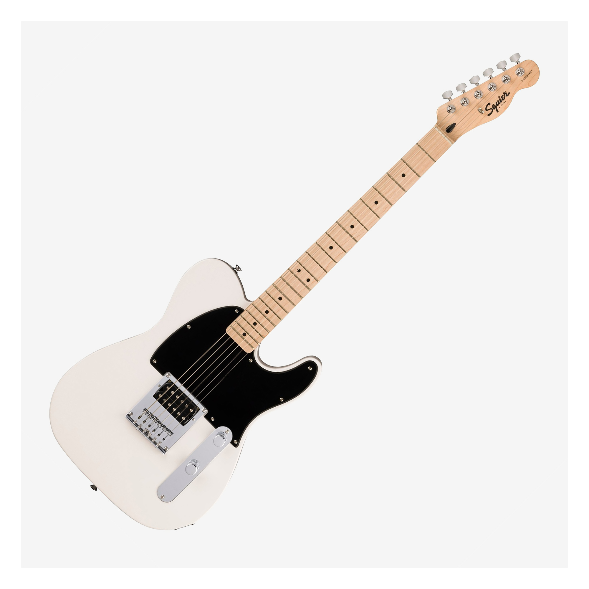 Squier Sonic ESQUIRE H Telecaster 電吉他雙無搖座白色楓木指板