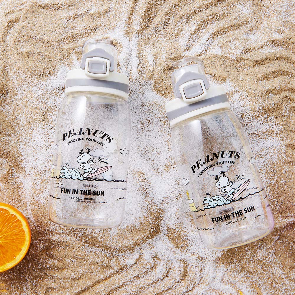 HOUSUXI】史努比-Tritan彈蓋水瓶550ml【新品上市↘85折起】