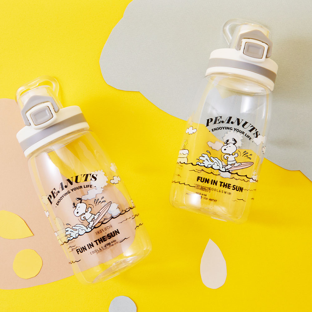 HOUSUXI】史努比-Tritan彈蓋水瓶550ml【新品上市↘85折起】