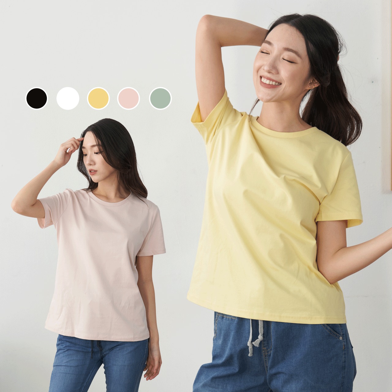小清新 棉質涼感短袖上衣-【905-2001】_0