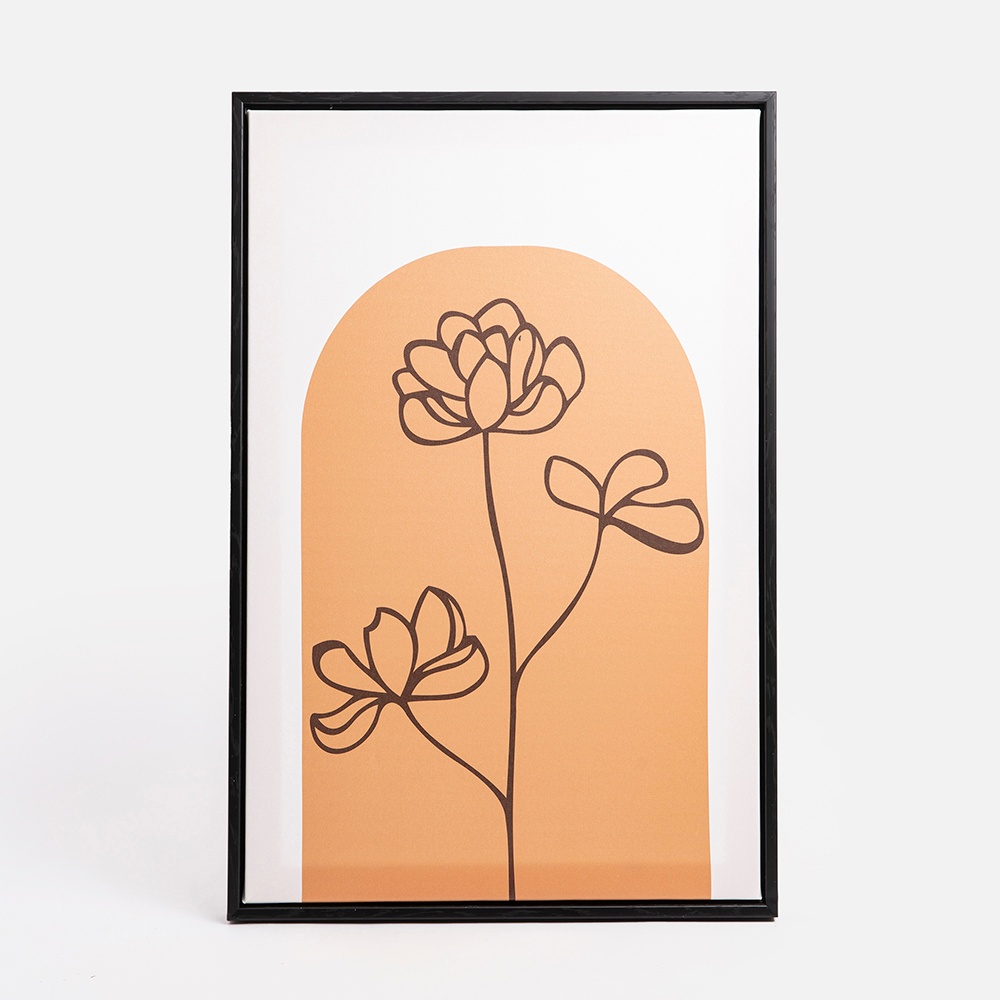 hoi!現代畫-幾何花-黑框 40x60cm_0