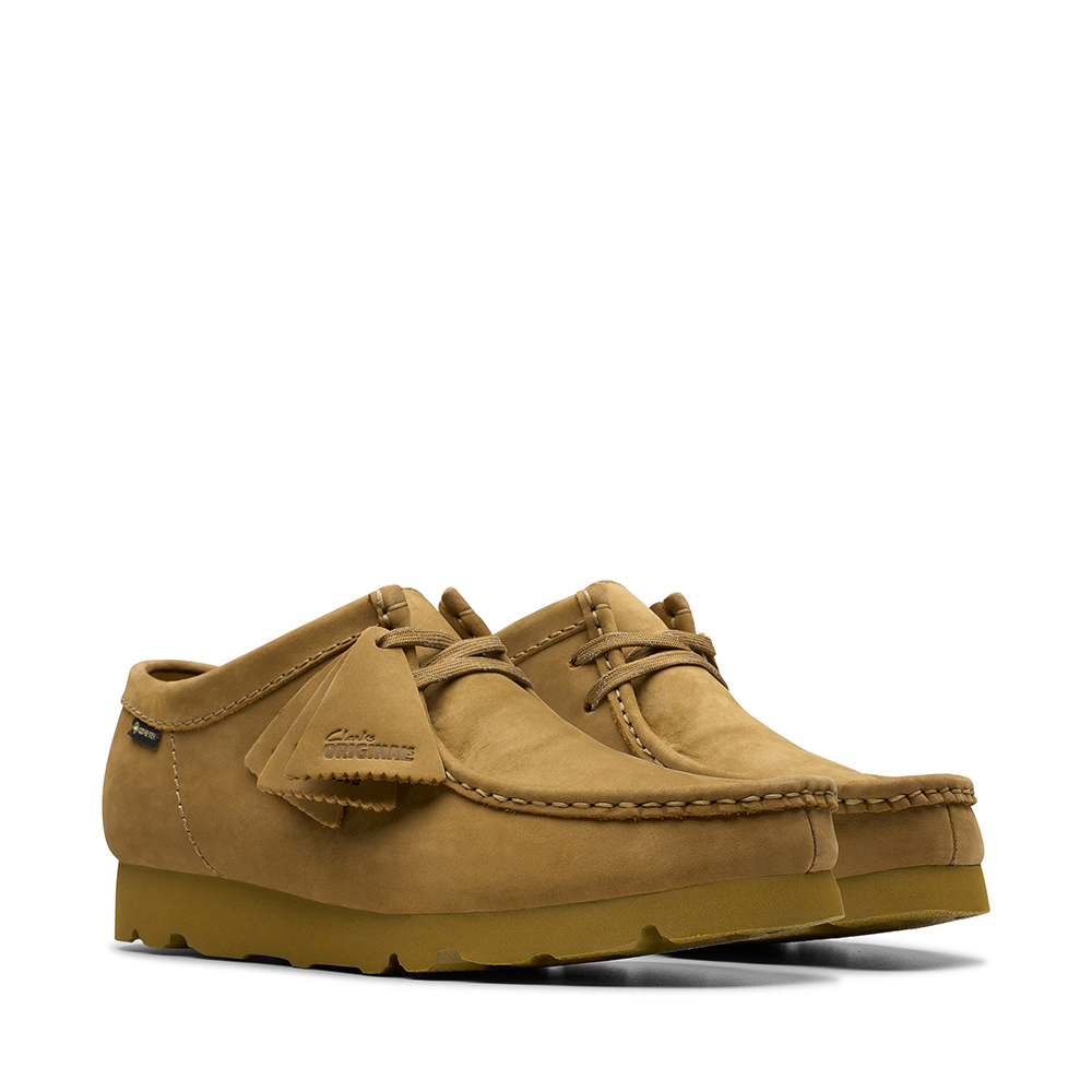 Clarks Originals- Wallabee原創工藝GTX防水袋鼠鞋(橡木色