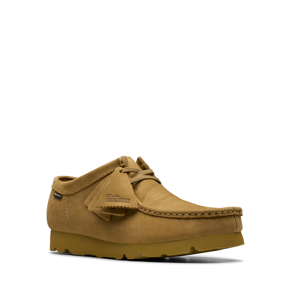 Clarks Originals- Wallabee原創工藝GTX防水袋鼠鞋(橡木色