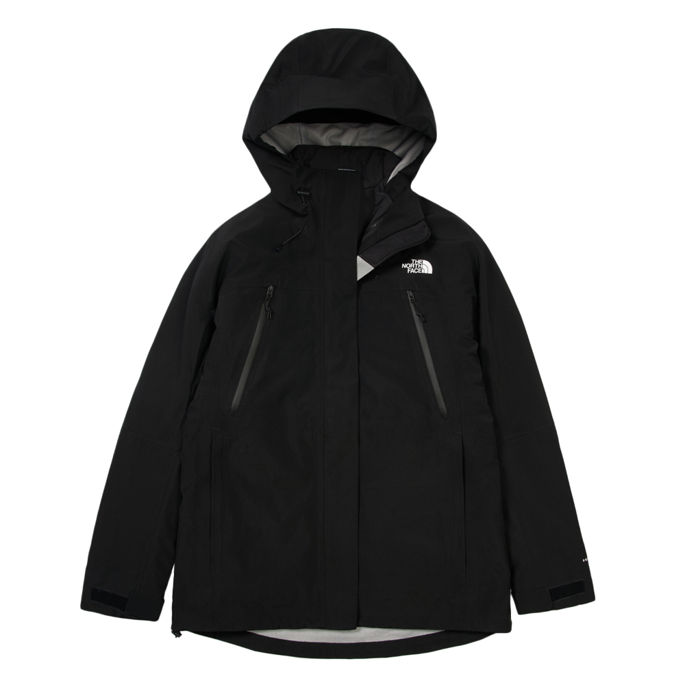 The North Face北面女款黑色FUTURELIGHT防水透氣連帽羽絨內裡三合一
