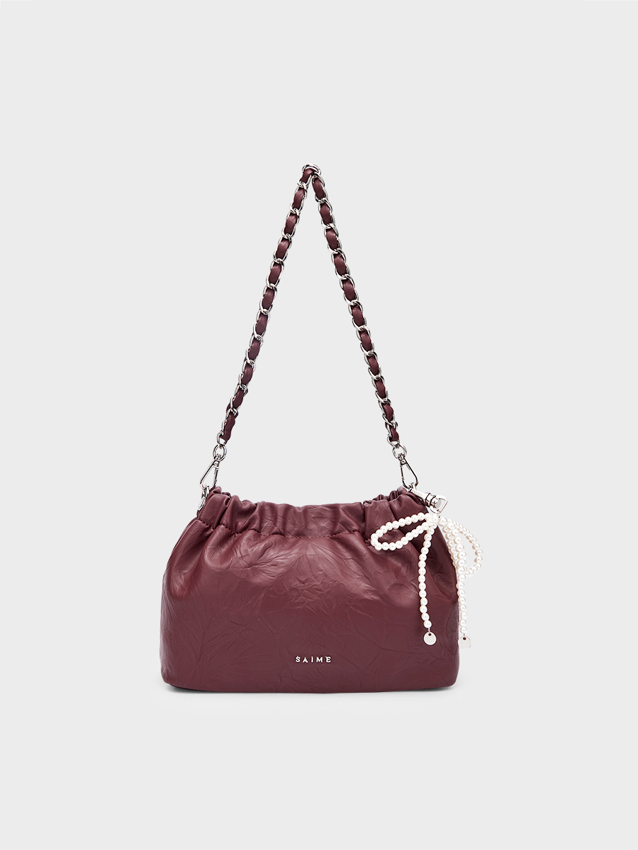 送料込★S’AIME★波紋五金束口掀蓋方包 M★2way ショルダーBAG S'AIME 2WAY波紋五金束口掀蓋小方包(S)｜ S'AIME東京企劃