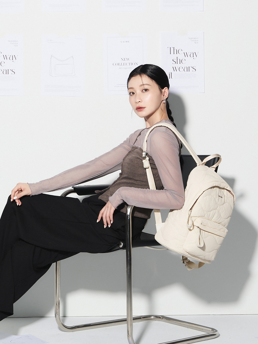 S'AIME 絎縫水洗尼龍後背包｜ S'AIME東京企劃