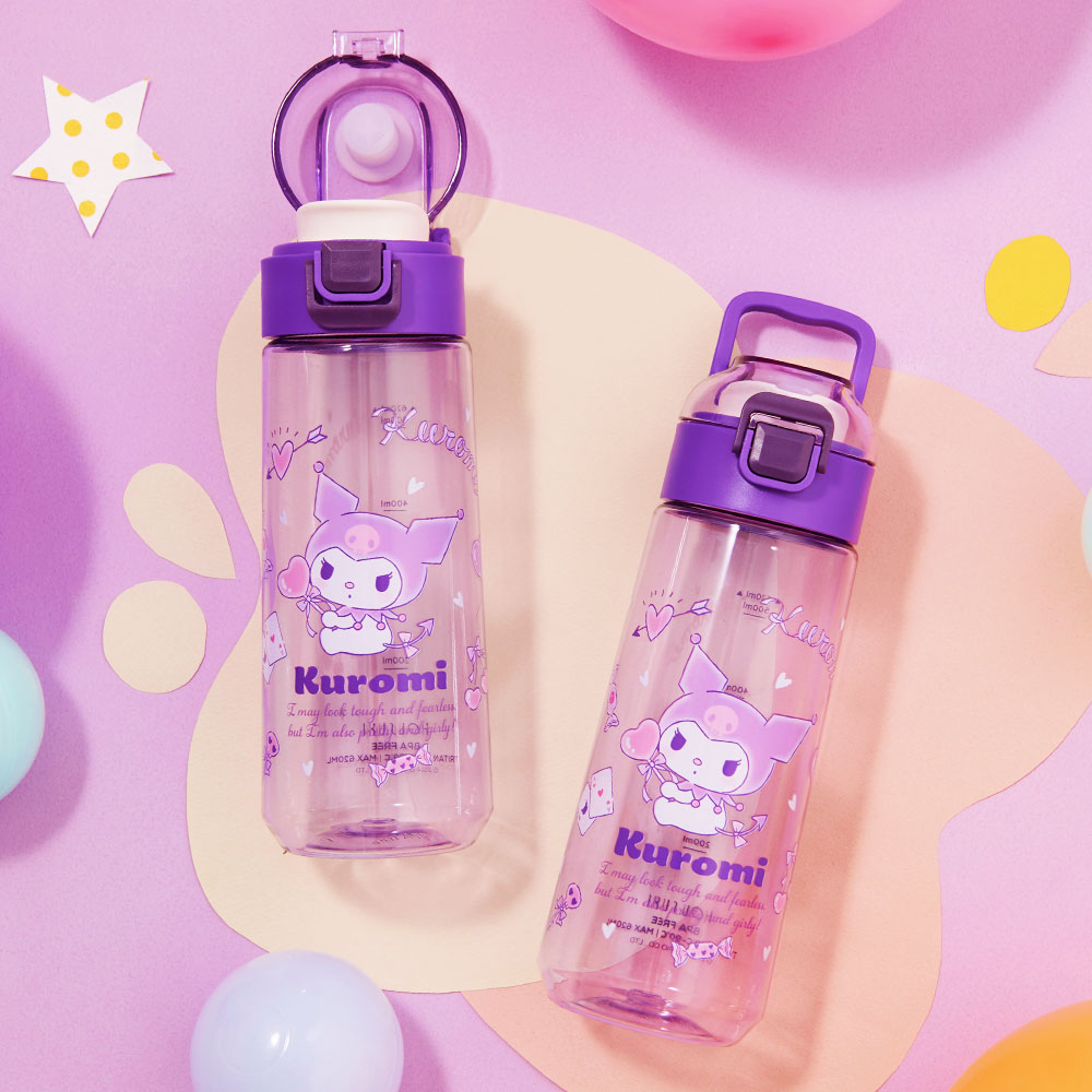 HOUSUXI】三麗鷗酷洛米-Tritan彈蓋水瓶620ml
