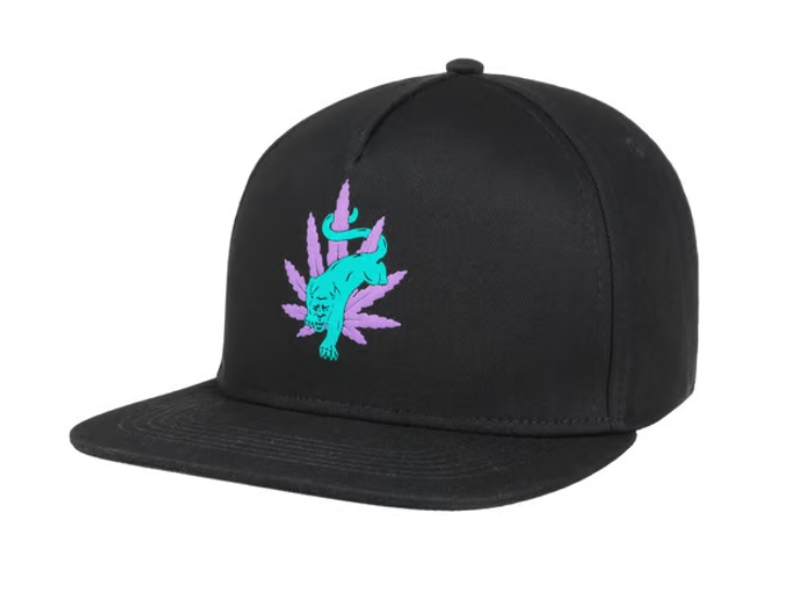 【HUF】後扣帽 黑 - BACKLIGHT PANTHER SNAPBACK_0