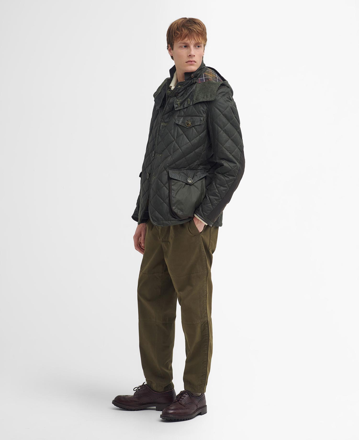 Barbour x TO KI TO Driving Quilted Waxed 絎縫油布夾克| 熱銷