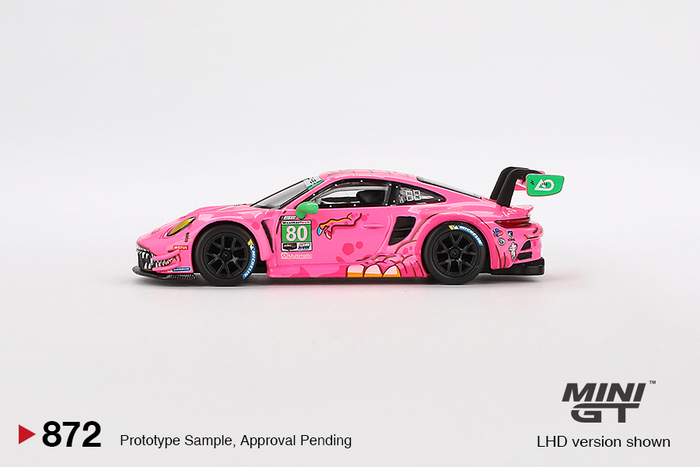 粉紅暴龍] MINIGT 1/64 保時捷Porsche 911 GT3 R #80 AO Racing