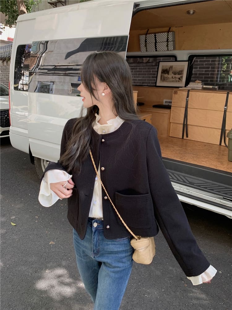 【missy shop】微醺戀人襯衫外套套裝-57969_4