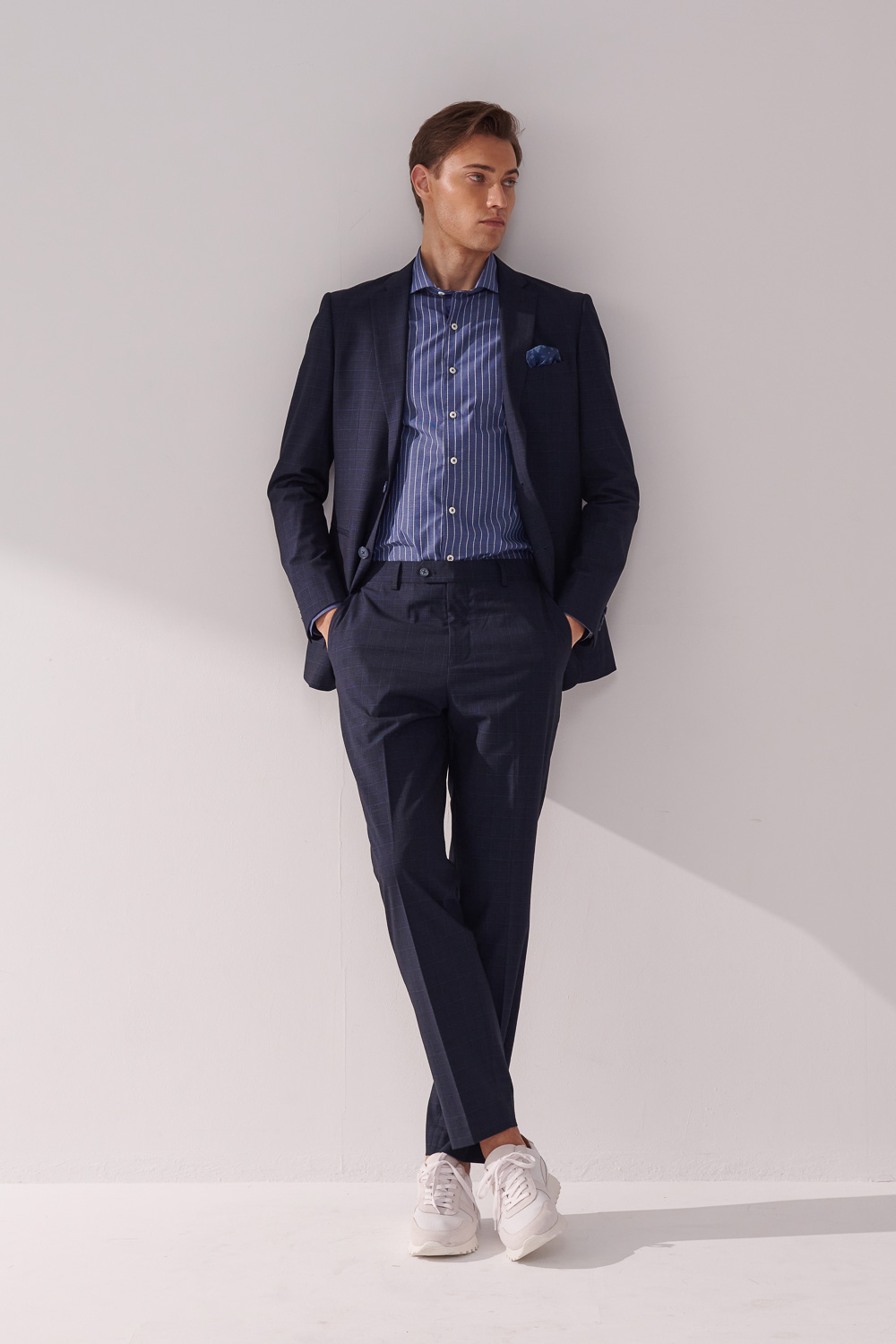 SST&C 藏青格紋裁縫西裝褲｜00022410010 (Outlet)_1
