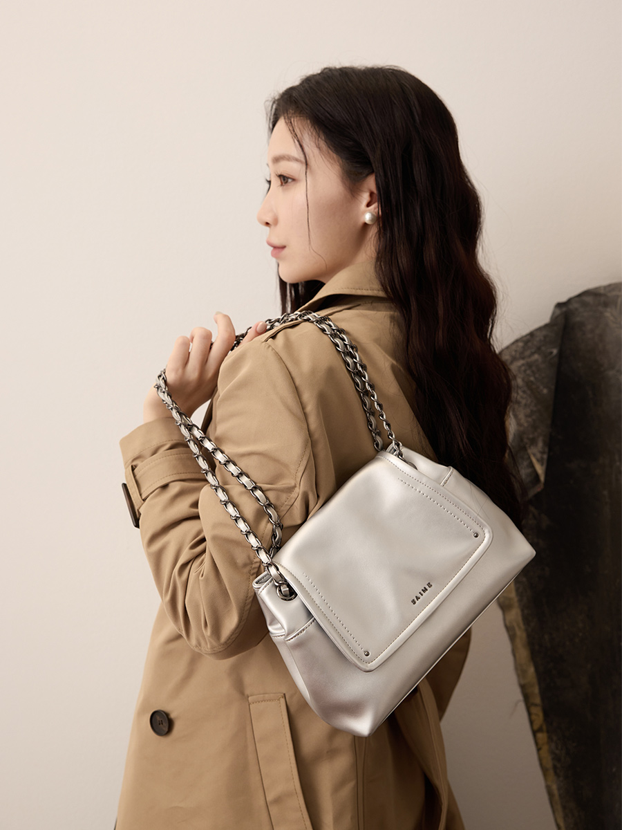 S'AIME 皮穿鍊掀蓋流浪小方包(S)｜ S'AIME東京企劃