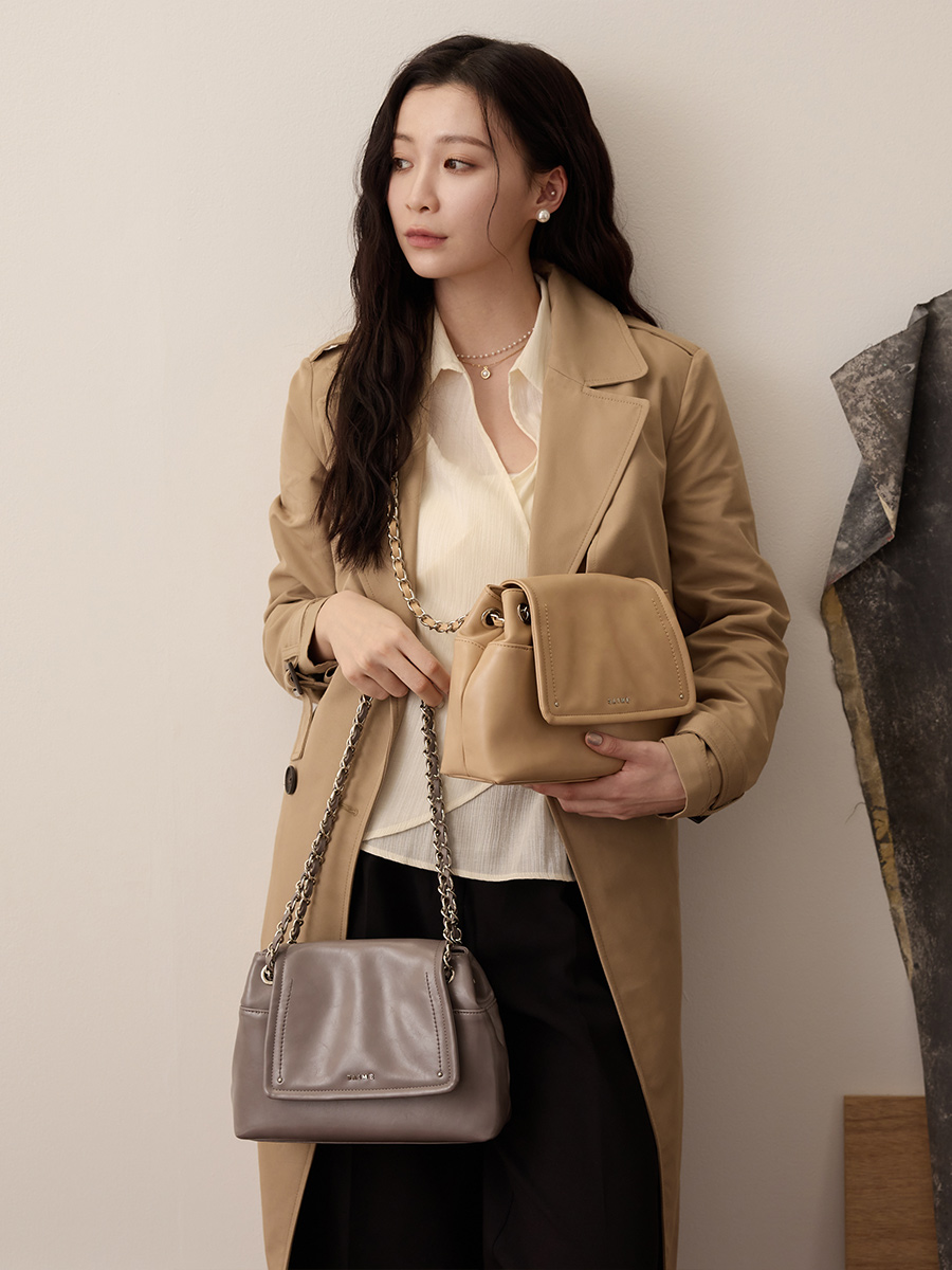 S'AIME 皮穿鍊掀蓋流浪小方包(S)｜ S'AIME東京企劃