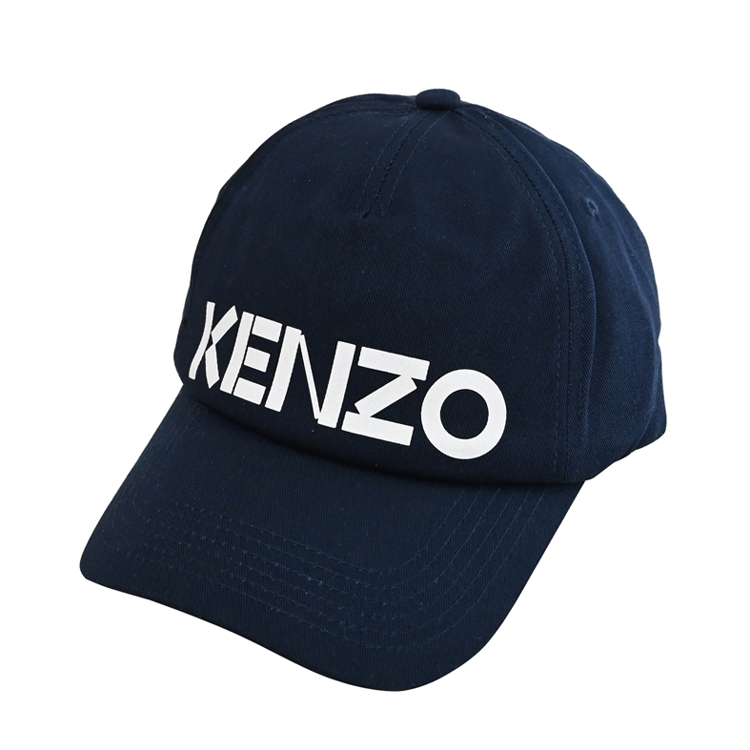 KENZO 5AC101 品牌LOGO棉質中性棒球帽/遮陽帽.深藍_0
