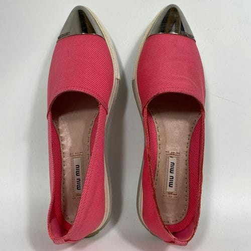 【環球板橋車站店】MIU MIU/帆船鞋/37/5S9675_2