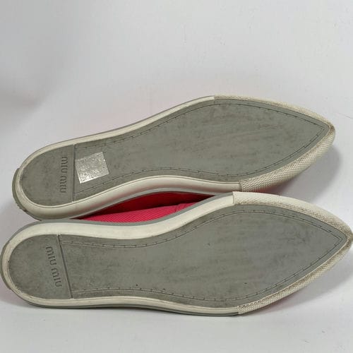 【環球板橋車站店】MIU MIU/帆船鞋/37/5S9675_3