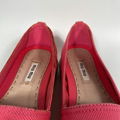 【環球板橋車站店】MIU MIU/帆船鞋/37/5S9675_6