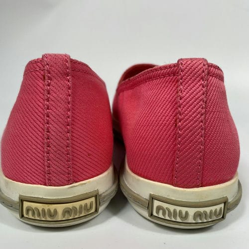 【環球板橋車站店】MIU MIU/帆船鞋/37/5S9675_9