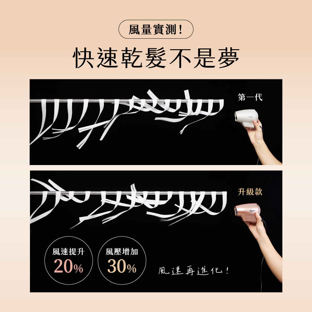 【海外購買限定】Pingo 台灣品工 TRAVEL｜ Qmini 2.0奈米負離子極輕吹風機 (多色任選)_4