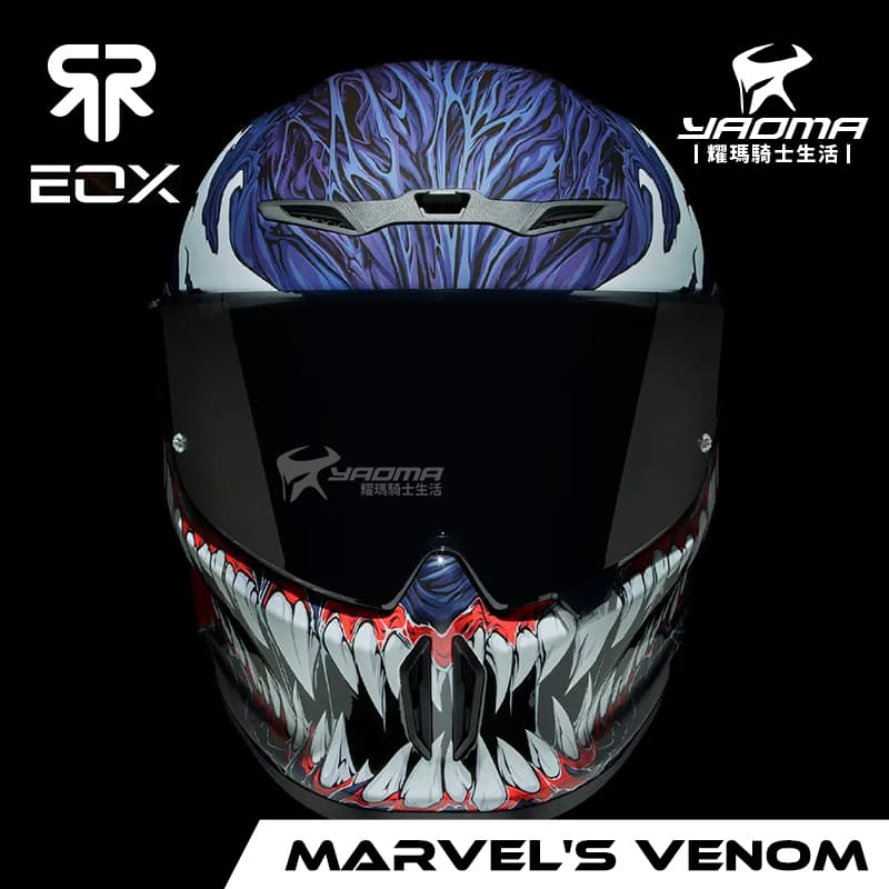 RUROC EOX Marvel's Venom 猛毒亮面全罩魯洛克滷肉