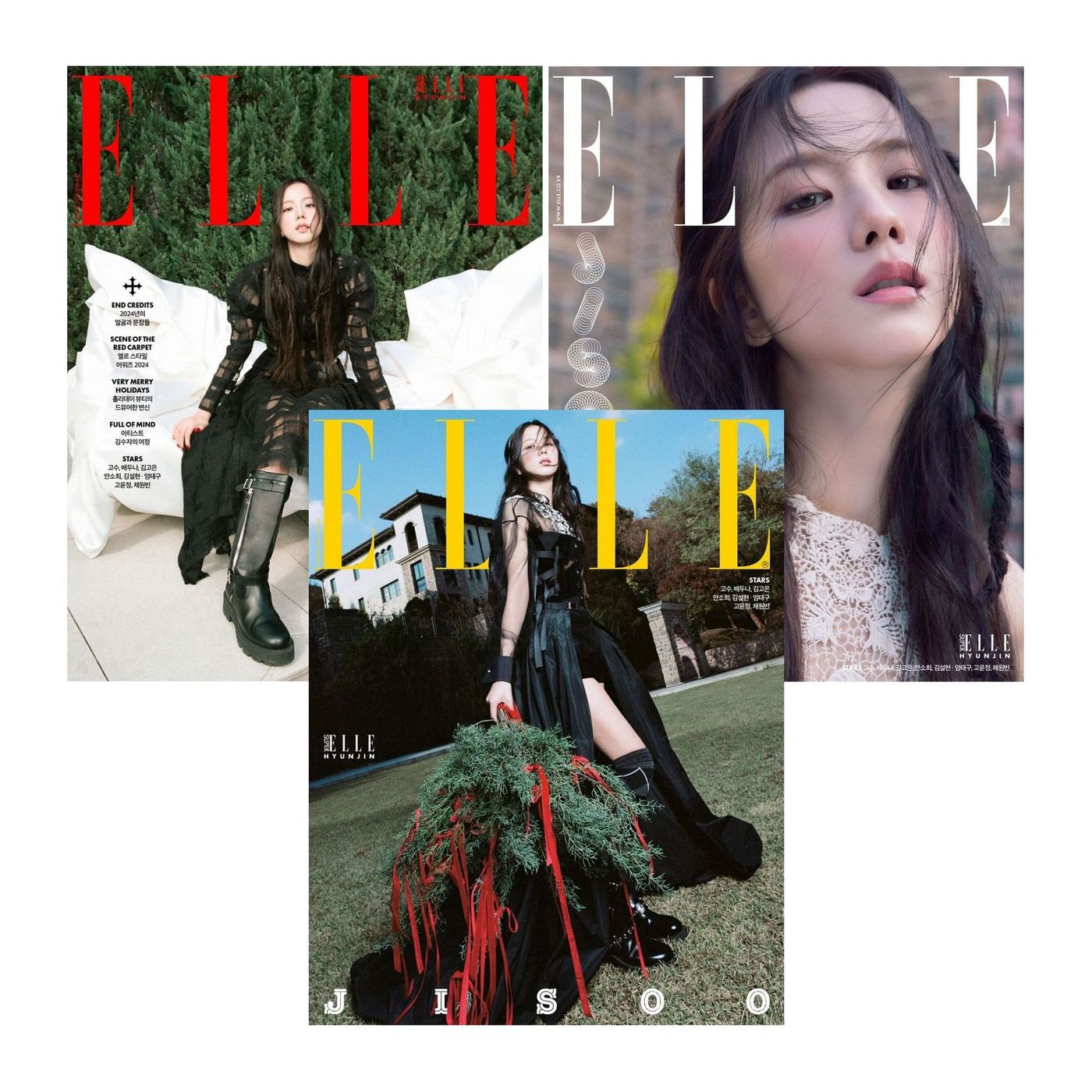 ELLE (KOREA) 12月號2024 三款附書中書（封面人物：BLACKPINK-Jisoo