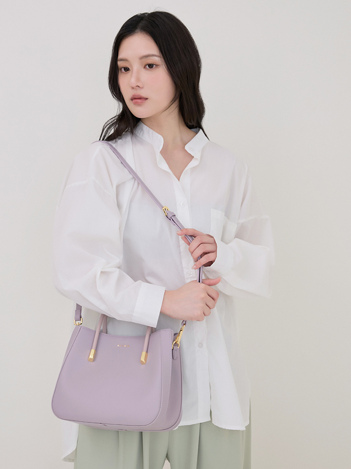 送料込★S’AIME★真皮花苞三層托特包★本革 ショルダーバッグ ☆S'AIME 真皮花苞三層托特包 本革 三層ショルダーバッグ/