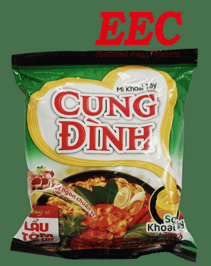 CUNG DINH Instant Noodle Mi Khoai Tay Lau Tom Chua Cay 85g_0