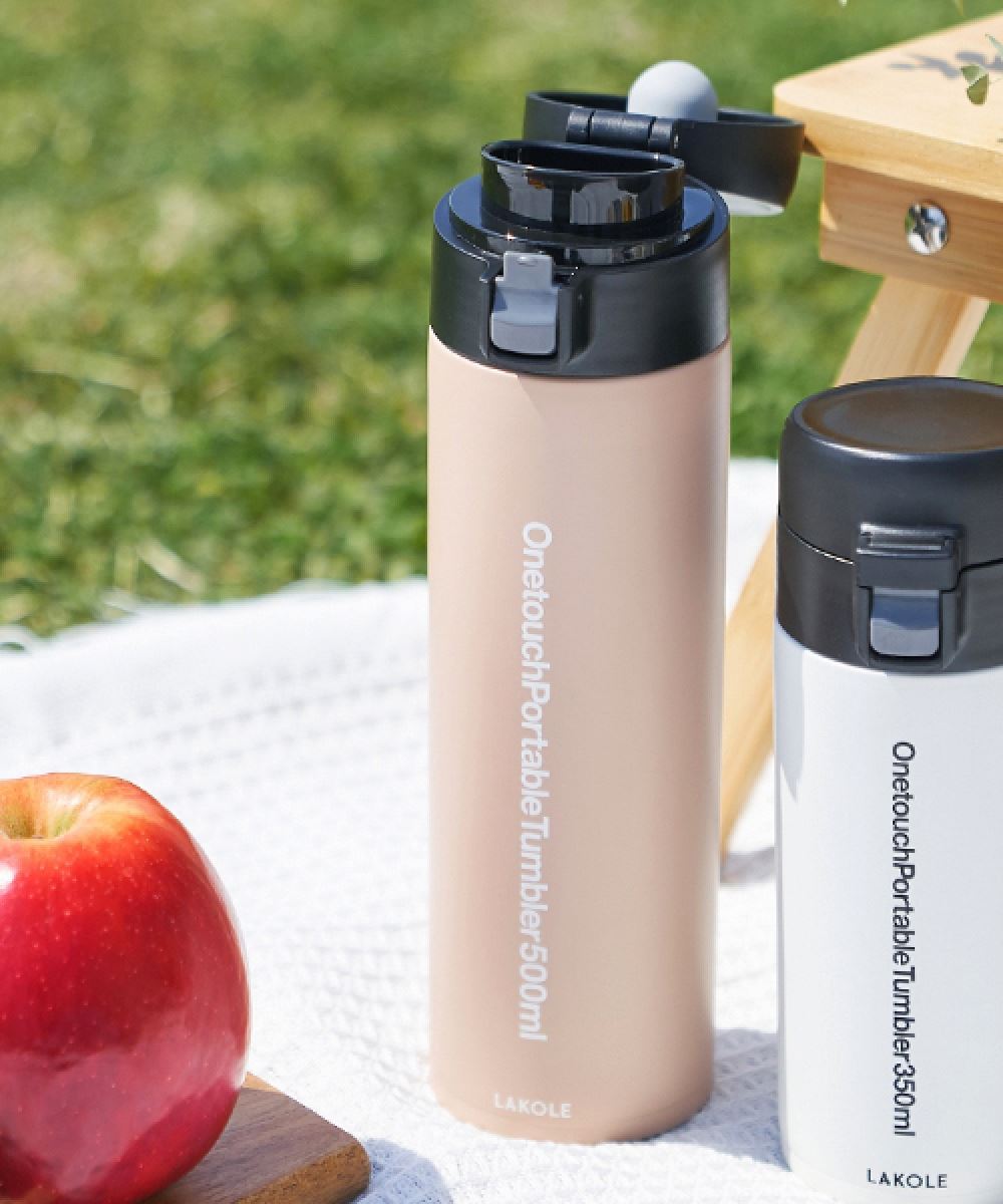 LAKOLE保冷保溫不鏽鋼便攜水壺(500ML)-七色-876156