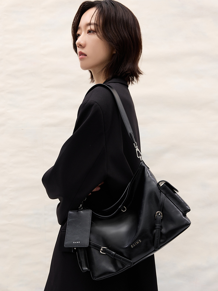 S'AIME Golden 2WAY雙口袋流浪肩背包(附證件夾)｜ S'AIME東京企劃