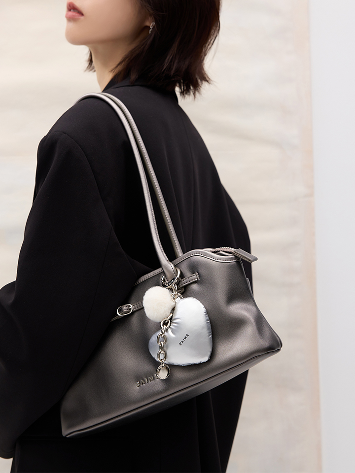 S'AIME◆Jennie ベルトバックル トートバッグ (M)◆送料込 S'AIME Jennie皮帶釦肩背包(S)｜ S'AIME東京企劃
