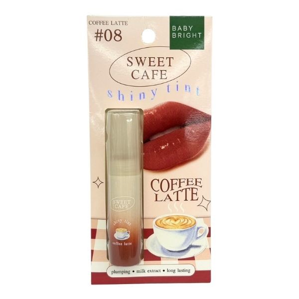 BABY BRIGHT Sweet Cafe Shiny Lip Tint #8 Coffee Latte_2.8g_0