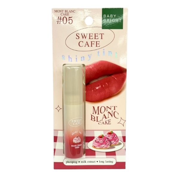 BABY BRIGHT Sweet Cafe Shiny Lip Tint #5 Mont Blanc Cake_2.8g_0
