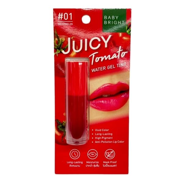 BABY BRIGHT JuicyTomato Lip Water Gel Tint #1 Watermelon_2.5g_0