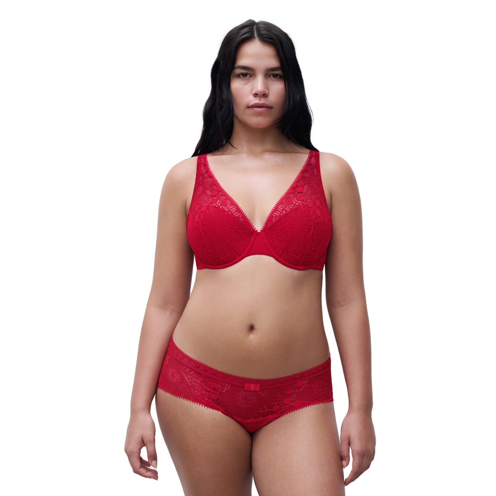 【Chantelle】Spacer T-Shirt Bra內衣>BCD>罌粟紅(15F70_0YU)【Day To Night】_3