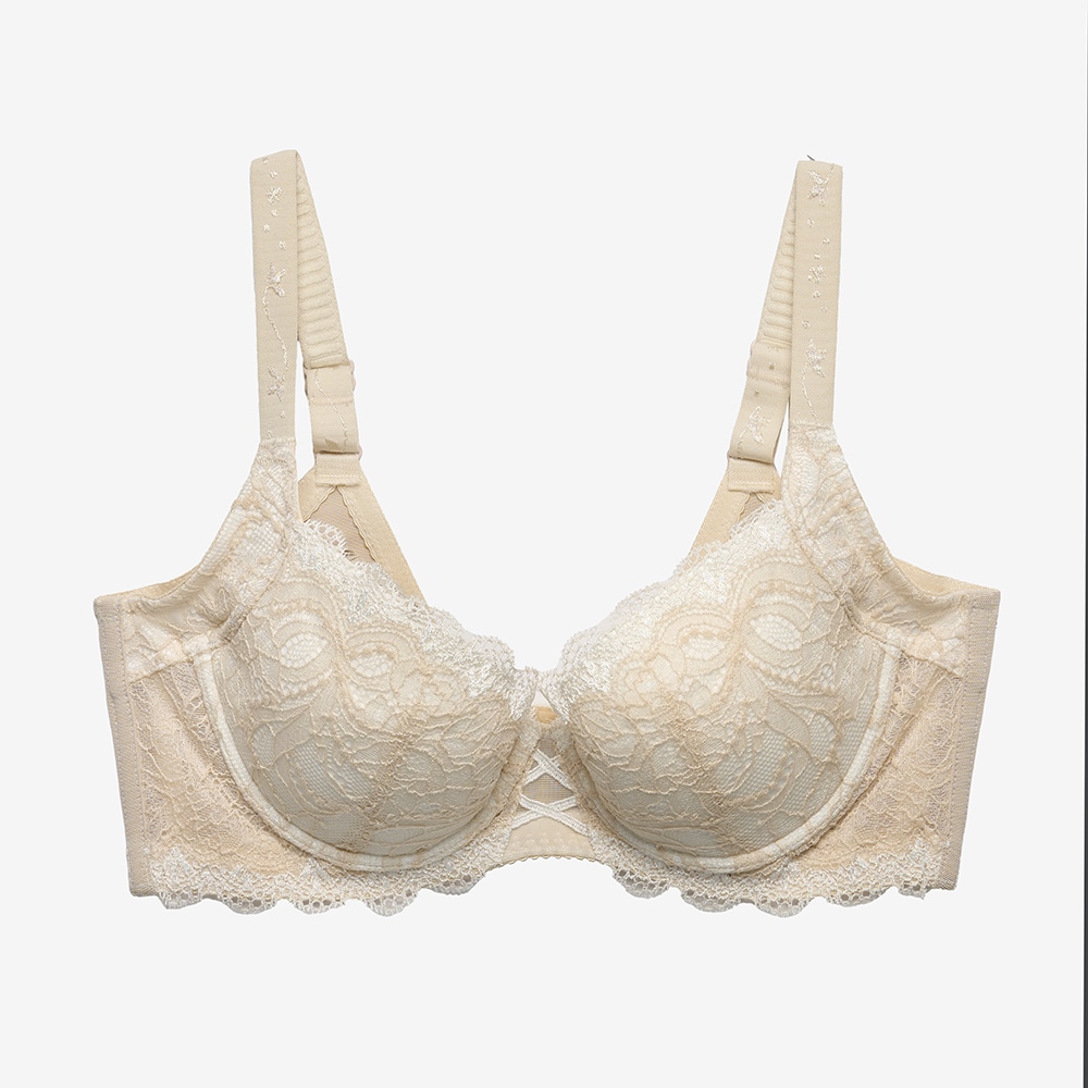 華歌爾-摩奇X-大V美背-魔翼胸罩B-F罩杯內衣(柔粉膚) ZB4690SZ