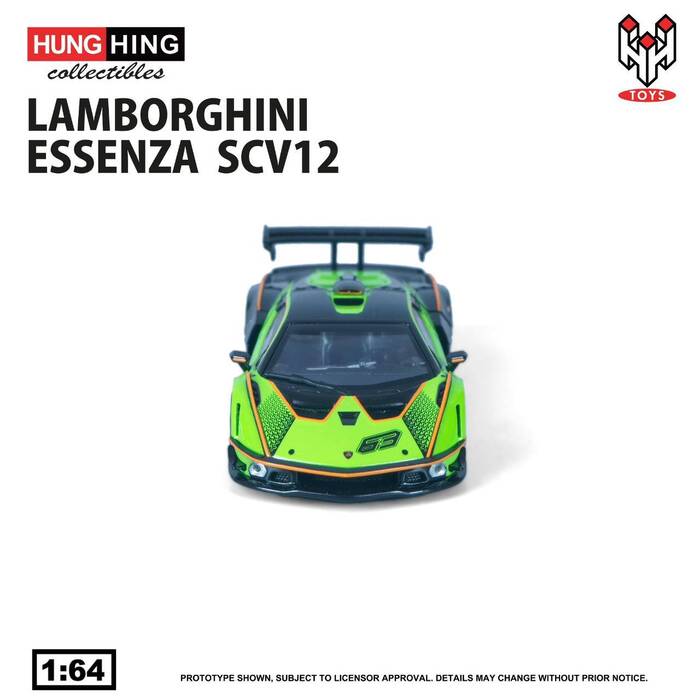 Lamborghini - 1/64 LAMBORGHINI ESSENZA(ランボルギーニ・エッセンツァ) SCV12 (Verde Silvans) 完成品 ミニカー(HS004-01) Hung Hing Toys(ホンヒントイズ) Lamborghini - 1/64 LAMBORGHINI ESSENZA(ランボルギーニ
