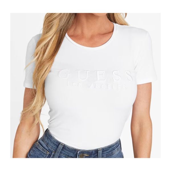 G-A156 B WHITE GUESS TSHIRT QBBI02KAKB0_0