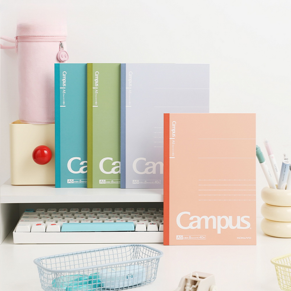 KOKUYO Campus 點線U罫筆記本 A5 (4入)-沉穩/活力/柔和_2