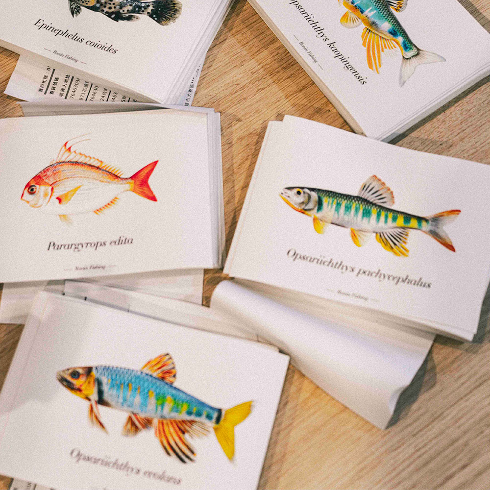 RONIN Fishing 漁人專屬圖鑑藝術畫魚畫畫框拓印手繪魚類畫