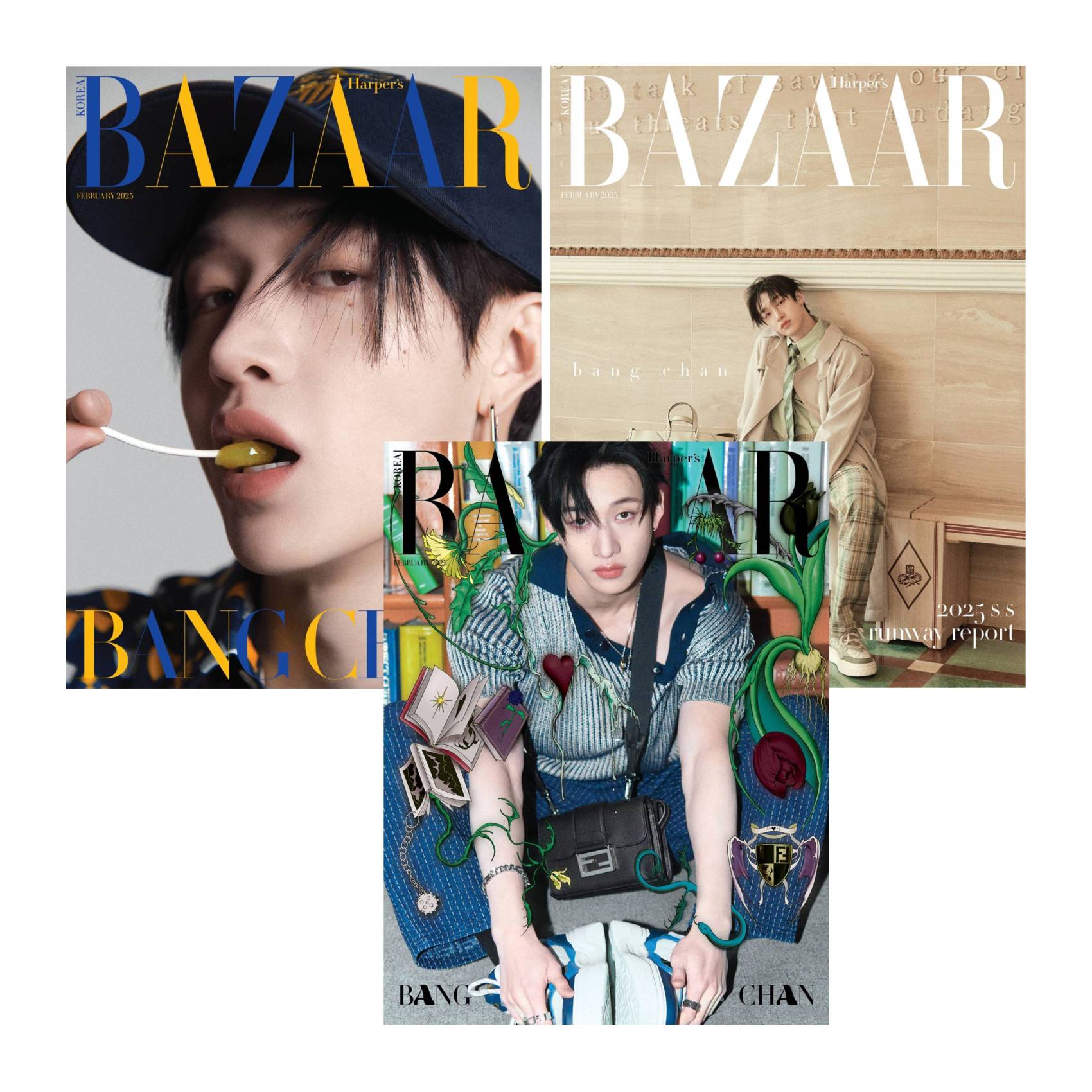 「Harper's BAZAAR KOREA」2025年2月号 バンチャン Stray Kids BANG CHAN Cover - Harper's BAZAAR [February 2025